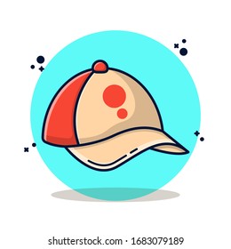 Hat, and Cap Vector Illustration. Flat Cartoon Style Suitable for Sticker, Wallpaper, Icon, etc