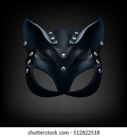 hat cat ladies leather vector