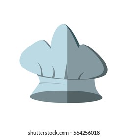 hat chef cook kitchen with shadow vector illustration eps 10