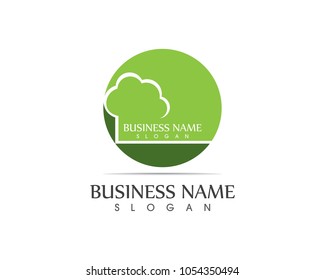 Hat chef icon logo design vector