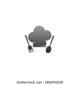 Hat chef icon logo vector