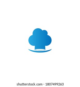 Hat chef icon logo vector