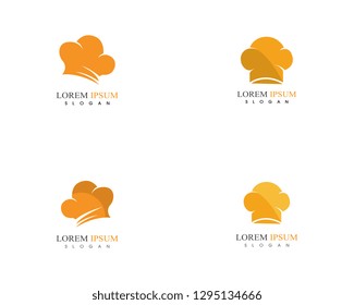 Hat chef  icon set  logo vector template