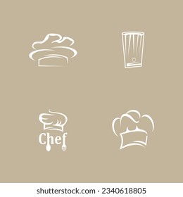 Hat Chef Icon And Symbol Vector Template