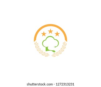 Hat chef icon vector concept