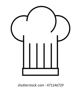 hat chef isolated icon vector illustration design