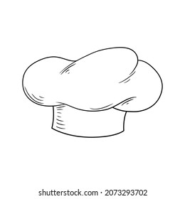 Hat chef line vector line drawing