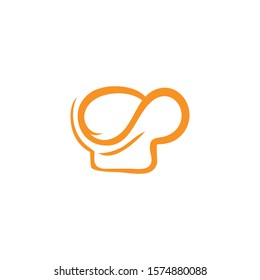Hat chef logo creative template vector illustration