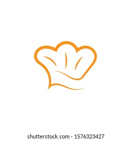 Hat chef logo creative template vector illustration