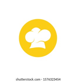 Hat chef logo creative template vector illustration