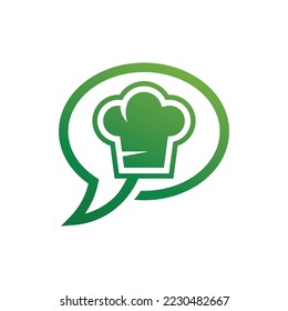 hat chef logo design and icon template vector illustration