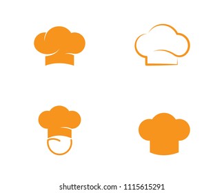Hat chef  Logo icon flat design