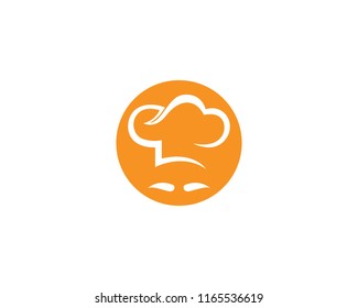 Hat chef  logo and symbol vector template