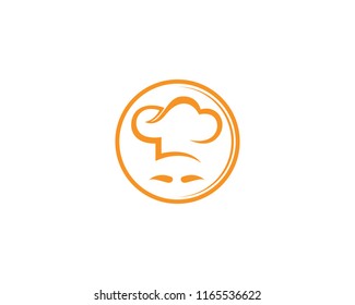 Hat chef  logo and symbol vector template