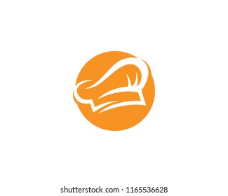 Hat chef  logo and symbol vector template