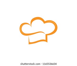 Hat chef  logo and symbol vector template