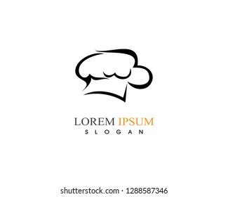 Hat chef logo and symbol vector template