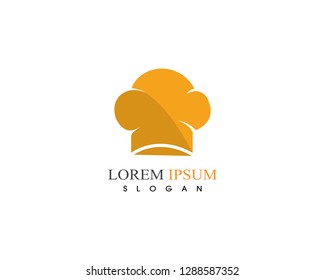 Hat chef logo and symbol vector template