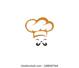 Hat chef logo and symbol vector template