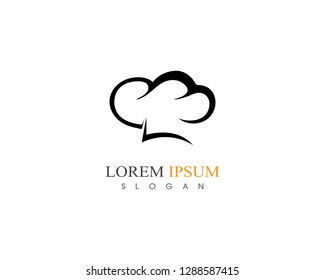 Hat chef logo and symbol vector template