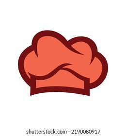 Logo del chef de sombrero y plantilla vectorial de símbolos