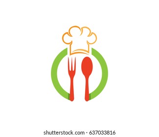 Hat chef logo template