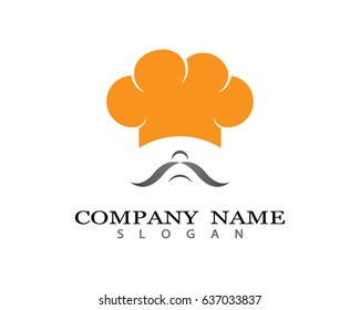 Hat chef logo template
