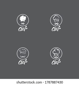 Logo-Vorlage für den Hut und Vektorgrafik von Mustache