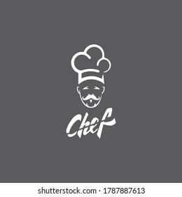 Logo-Vorlage für den Hut und Vektorgrafik von Mustache