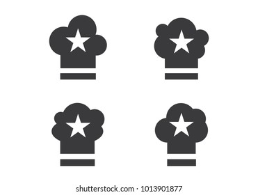 Hat Chef logo template vector icon