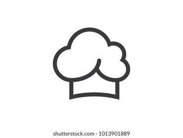 Hat Chef logo template vector icon