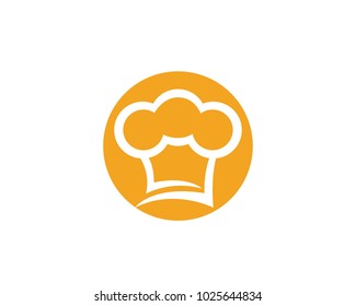 hat chef logo template vector illustration