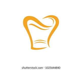 hat chef logo template vector illustration