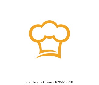 hat chef logo template vector illustration