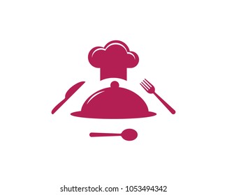 hat chef logo template vector illustration