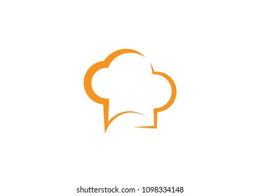 Hat Chef logo template vector icon