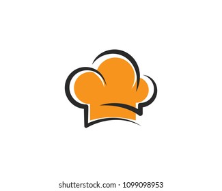 hat chef logo template vector illustration