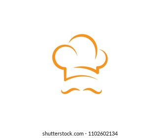 Hat Chef Logo Template Vector Illustration