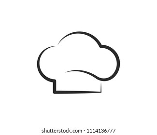 hat chef logo template vector illustration