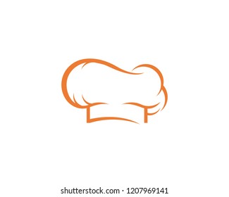 hat chef logo template vector illustration