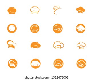 hat chef logo template vector illustration