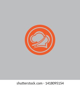 hat chef logo template vector illustration