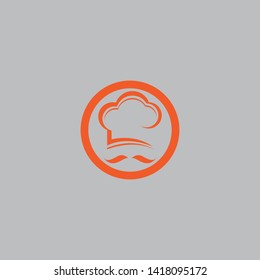 hat chef logo template vector illustration