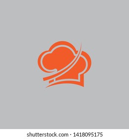 hat chef logo template vector illustration