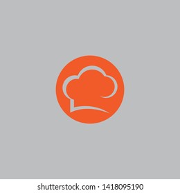 hat chef logo template vector illustration