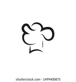 hat chef logo template vector illustration