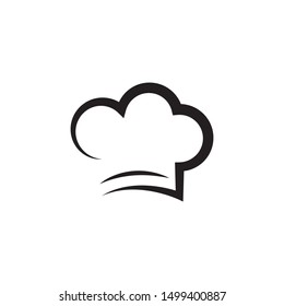 hat chef logo template vector illustration