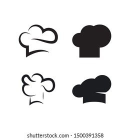 hat chef logo template vector illustration