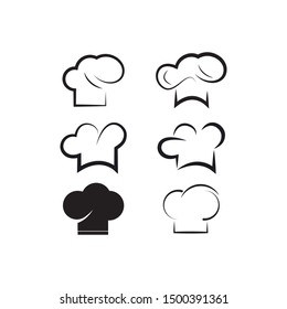 hat chef logo template vector illustration