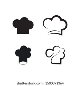 hat chef logo template vector illustration